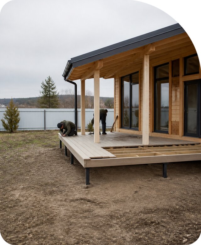 Терраса на сваях в Слободской по цене от 13912 р. | РадиДОМА-Слб